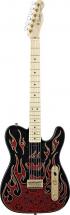 Fender James Burton Telecaster Touche Erable Red Paisley Flames
