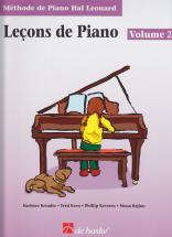 Hal Leonard Methode De Piano Hal Leonard, Les Leçons De Piano Vol.2