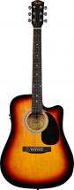 Guitare Electro Acoustique Squier By Fender Sa-105ce - Sunburst