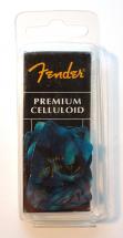 Fender Pack De 12 Mediators Forme 351 Premium Ocean Turquoise Thin Fin