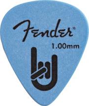 Fender Pack De 12 Mediators Rock-on! Touring Forme 351 Heavy Dur 1 Mm Bleu