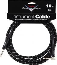 Fender Cable 3 M Coude Tweed Noir Custom Shop Series