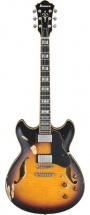 Ibanez Asv100fmd Ysl Distressed Yellow Sunburst Low Gloss + Etui