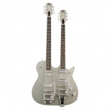 Gretsch Electromatic G 5566 Jet Double Neck Silver Sparkle