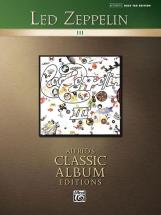 Alfred Publishing Led Zeppelin - Led Zeppelin Iii - Bass Guitar Tab