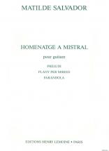 Salvador Matilde - Homenatge A Mistral - Guitare
