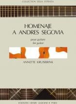 Lemoine Kruisbrink Annette - Homenaje A Andres Segovia - Guitare