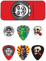 Dunlop Jvhpt01m Boite En Metal De 6 Mediators Motif Van Hammersveld Johnny