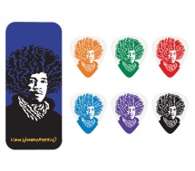 Dunlop Jvhpt03m Boite En Metal De 6 Mediators Motif Van Hammersveld Jimi