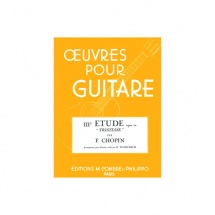 Chopin Frederic - Tristesse Op.10 N.3 - Guitare