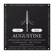 Augustine Augustine Cordes Classiques Standard Jeux Noir Faible /nylon Clair-file Argent