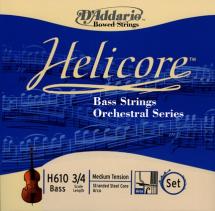 D\'addario Helicore Orchestral Contrebasse 3/4 Jeu De Cordes Medium