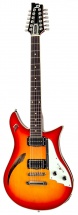 Duesenberg Double Cat 12-string Fireburst + Etui