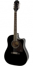 Epiphone Aj-220sce Ebony Black