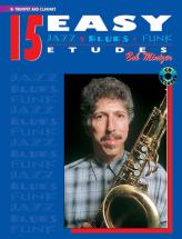 Alfred Publishing Mintzer Bob - 15 Easy Jazz Blues & Funk Etudes + Cd - Trumpet
