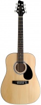 Stagg 3/4 Dreadnought Ac.gt.-natural