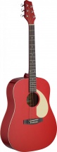 Stagg Acoustic Gt.dread Red