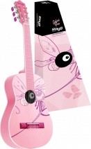 Stagg Guitare Classique 1/2 Rose Dessin Libellule