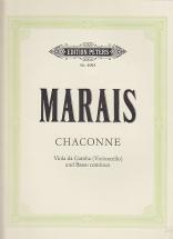 Edition Peters Marais Chaconne Für Viola Da Gamba Und Basso Continuo