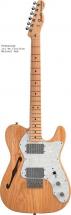 Fender 72 Telecaster Thinline Touche Erable 3 Color Sunburst