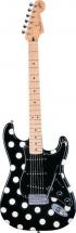 Fender Buddy Guy Polka Dot Stratocaster Touche Erable Black / White Dots