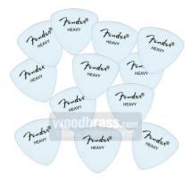 Fender Pack De 12 Mediators Forme 346 Blancs Dur Heavy
