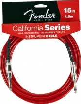 Fender California Serie Cable Pour Instrument 4m50 Rouge