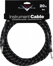 Fender Custom Shop Cable Pour Instrument 6m Coude Tweed Noir