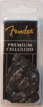 Fender Pack De 12 Mediators Forme 351 Premium Black Noir Moto Thin Fin
