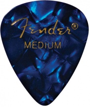 Fender Médiators Premium Forme Standard, Medium, Blue Moto, Par 12