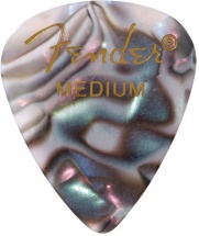 Fender Médiators Premium Forme Standard, Medium, Abalone, Par 12