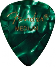 Fender Médiators Premium Forme Standard, Medium, Green Moto, Par 12