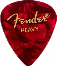 Fender Médiators Premium Forme Standard, Heavy, Red Moto, Par 12