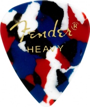 Fender Médiators Premium Forme Standard, Heavy, Confetti, Par 12