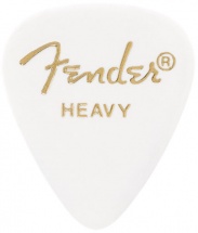 Fender Médiators Premium Forme Standard, Heavy, White, Par 12