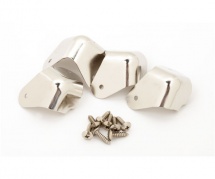 Fender Pure Vintage 2-screw Mount Amplifier Corners, (jeu De 4 Cordes), Nickel