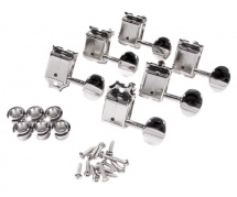 Fender Pure Vintage Guitar Tuning Machines (left-hand), Nickel/chrome, (jeu De 6 Cordes)