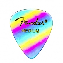 Fender Médiators Premium Forme Standard, Medium, Rainbow, Par 12
