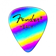 Fender Médiators Premium Forme Standard, Heavy, Rainbow, Par 12