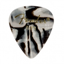 Fender Médiators Premium Forme Standard, Thin, Zebra, Par 12