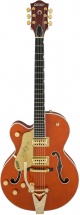 Gretsch Gaucher G6120t-lh Pro Player Nashville Bigsby Orange + Etui