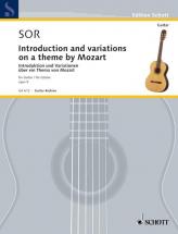 Sor Fernando - Introduction Et Variations Sur Un Theme De Mozart Op.9 - Guitar