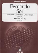Sor Fernando - 24 Etudes Op.35 Vol.2 Guitare
