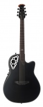 Ovation Elite Signature Kaki King Deep Contour Cutaway Satin Black