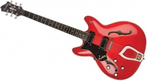 Hagstrom Viking Vikl-wct Rouge Cerise Transparent Gaucher