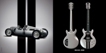 Guitare Electrique Lag Roxane Racing Bedarieux 1500 Metallic Grey Metal Grey