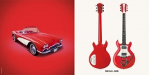 Guitare Electrique Lag Roxane Racing Bedarieux 2000 Racing Red Bigsby