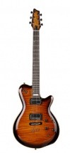 Godin Lgx-sa - Cognac Burst Flame Aaa With Bag