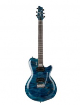 Godin Lgxt-sa Trans Blue Flame Aa + Housse