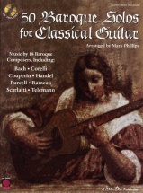 50 Baroque Solos For Classical Guitar + Cd - Guitar